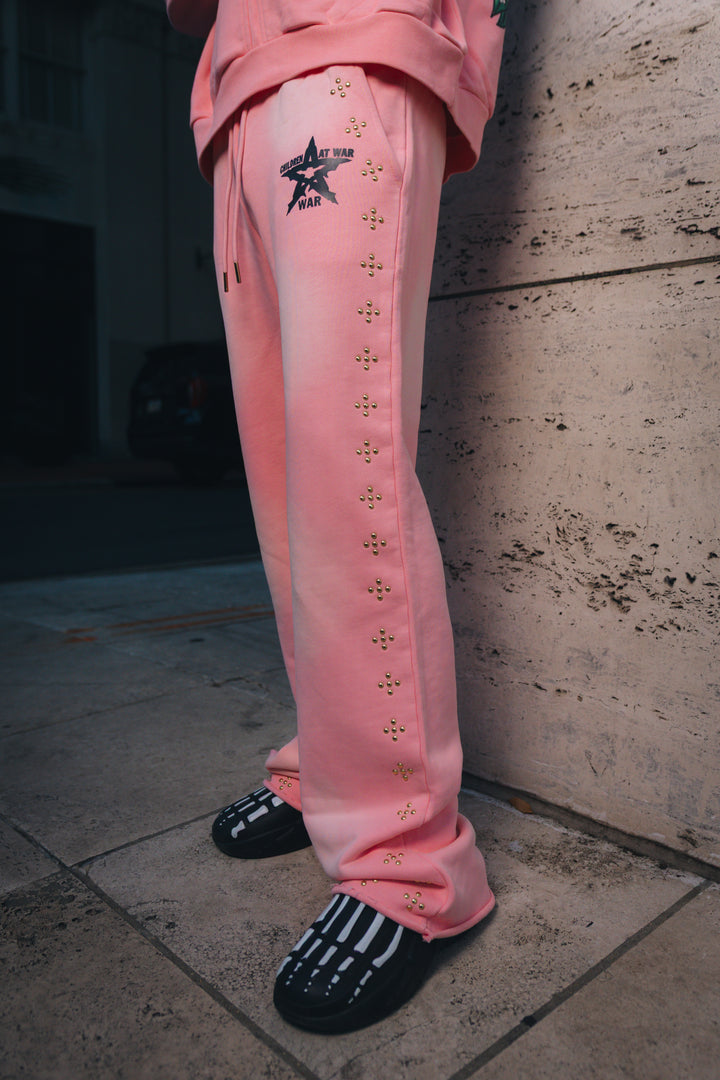 Pink Spray Round joggers