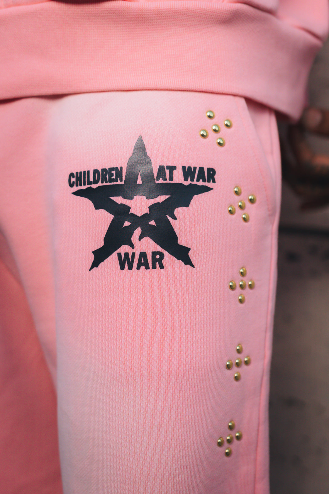 Pink Spray Round joggers