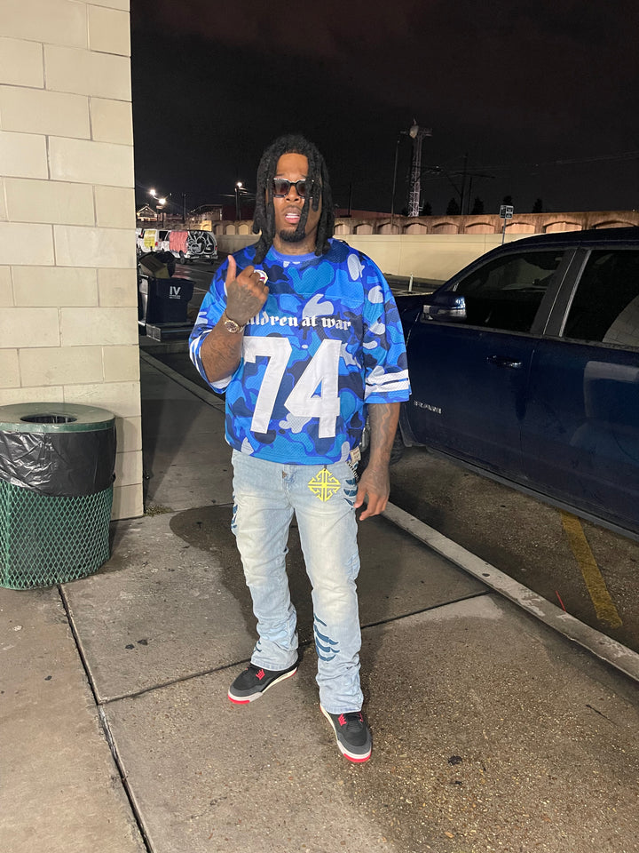 Pacific Blue Camo Jersey